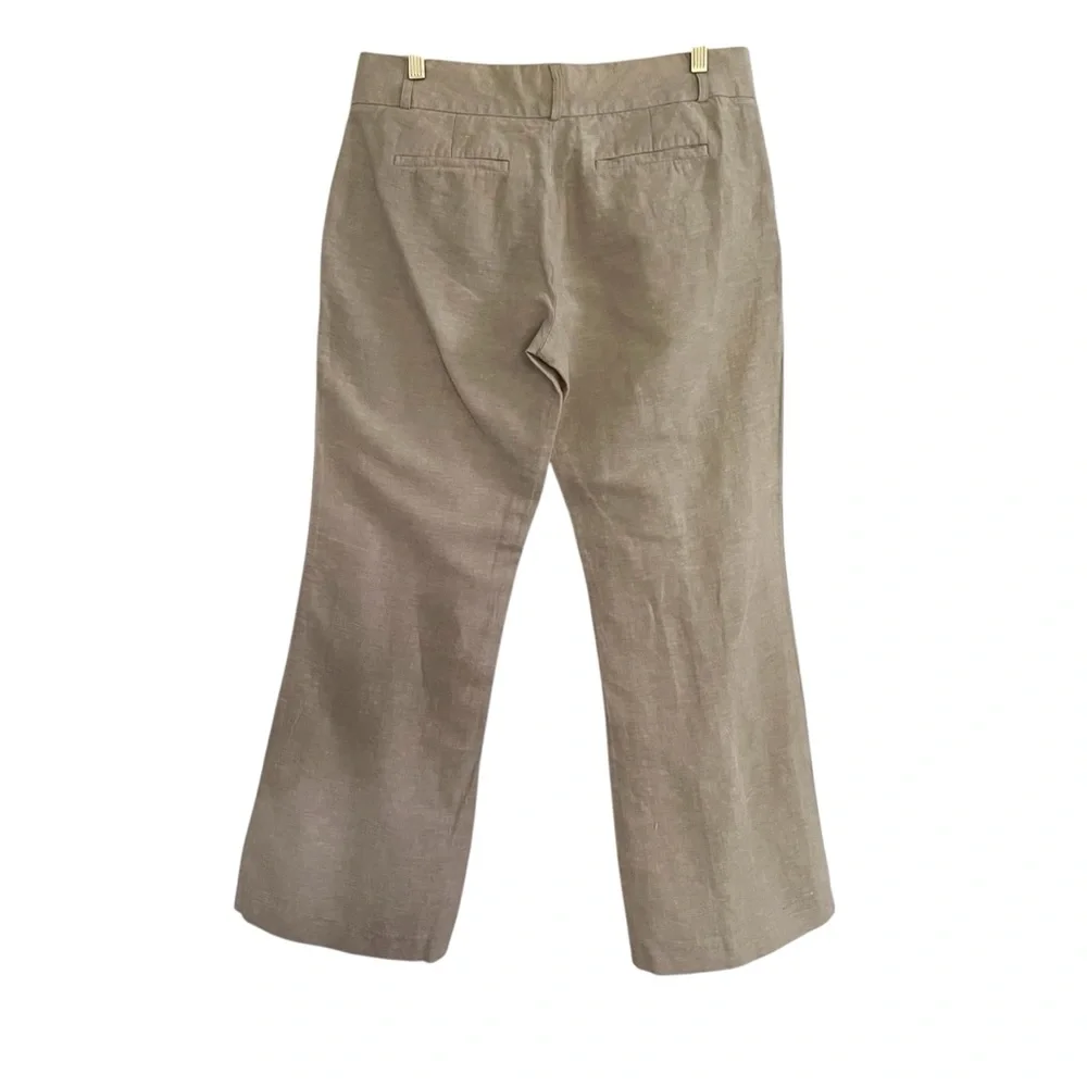 Banana Republic Straight Leg‎ Mid Rise Linen blend Trousers Size 8